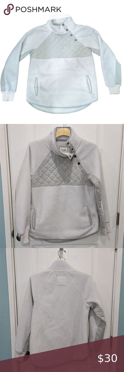 abercrombie and fitch fleece pullover|abercrombie snap pullover.